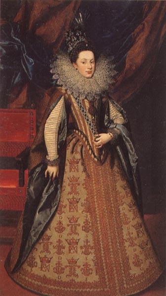 POURBUS, Frans the Younger Margarita of Savoy,Duchess of Mantua Sweden oil painting art